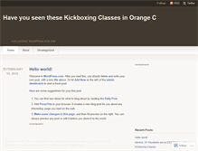 Tablet Screenshot of kickboxingclassesinorangecounty44.wordpress.com