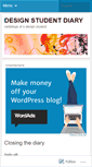 Mobile Screenshot of designstudentdiary.wordpress.com