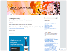 Tablet Screenshot of designstudentdiary.wordpress.com