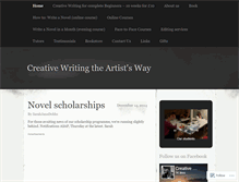 Tablet Screenshot of cwartistsway.wordpress.com