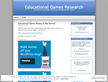Tablet Screenshot of edugamesblog.wordpress.com