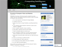 Tablet Screenshot of computingintelligence.wordpress.com