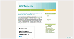Desktop Screenshot of belforduniversity.wordpress.com