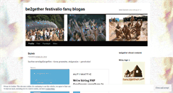 Desktop Screenshot of fans2gether.wordpress.com