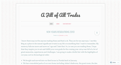 Desktop Screenshot of ajillofalltrades.wordpress.com