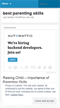 Mobile Screenshot of bestparentingskills.wordpress.com