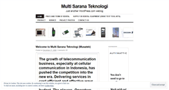Desktop Screenshot of musatek.wordpress.com