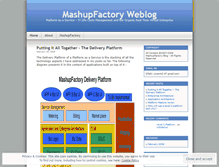 Tablet Screenshot of mashupfactory.wordpress.com