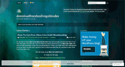 Desktop Screenshot of downloadfreexboxlivegoldcodes.wordpress.com