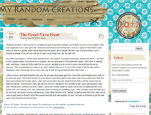 Tablet Screenshot of myrandomcreations.wordpress.com