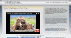 Desktop Screenshot of fuglefotografering.wordpress.com