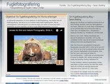 Tablet Screenshot of fuglefotografering.wordpress.com