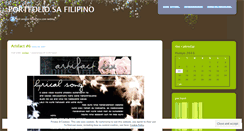 Desktop Screenshot of filipinoportfolio.wordpress.com