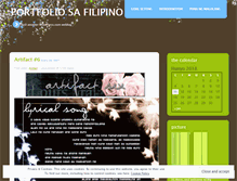 Tablet Screenshot of filipinoportfolio.wordpress.com