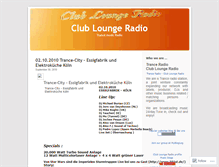 Tablet Screenshot of clubloungeradio.wordpress.com
