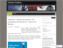 Tablet Screenshot of decisionpublique.wordpress.com