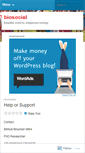 Mobile Screenshot of biosocial.wordpress.com