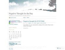 Tablet Screenshot of negativitis.wordpress.com