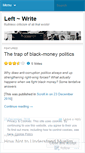Mobile Screenshot of leftwrite.wordpress.com