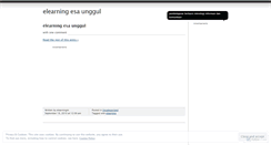 Desktop Screenshot of elearningm.wordpress.com