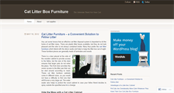 Desktop Screenshot of catlitterboxfurniture.wordpress.com