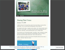 Tablet Screenshot of myjourneytoafrica.wordpress.com