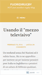 Mobile Screenshot of fuoridirugby.wordpress.com