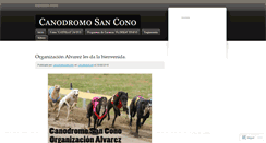 Desktop Screenshot of canodromosancono.wordpress.com