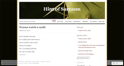 Desktop Screenshot of hintofsarcasm.wordpress.com