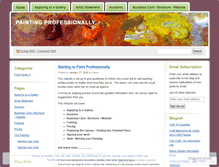 Tablet Screenshot of paintingprofessionally.wordpress.com