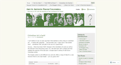 Desktop Screenshot of colombianart.wordpress.com