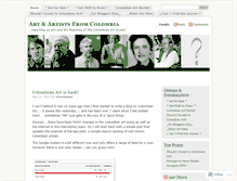 Tablet Screenshot of colombianart.wordpress.com