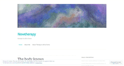 Desktop Screenshot of nowtherapy.wordpress.com