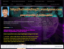 Tablet Screenshot of halimlading21.wordpress.com