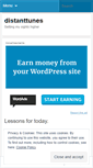 Mobile Screenshot of distanttunes.wordpress.com