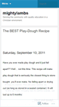 Mobile Screenshot of mightylambs.wordpress.com