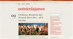 Desktop Screenshot of notnicolajames.wordpress.com