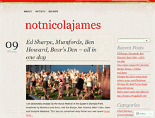 Tablet Screenshot of notnicolajames.wordpress.com