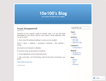 Tablet Screenshot of 10e100.wordpress.com