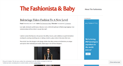 Desktop Screenshot of fashionistaandbaby.wordpress.com