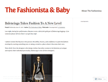 Tablet Screenshot of fashionistaandbaby.wordpress.com