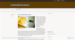 Desktop Screenshot of microoven.wordpress.com