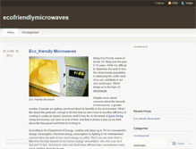 Tablet Screenshot of microoven.wordpress.com