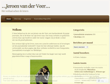 Tablet Screenshot of jeroenvdveer.wordpress.com