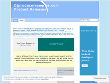 Tablet Screenshot of djproducersamples.wordpress.com