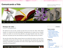 Tablet Screenshot of comunicandoavida.wordpress.com