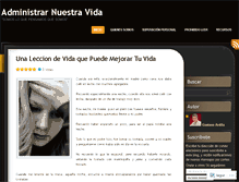 Tablet Screenshot of administrarnuestravida.wordpress.com