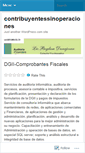 Mobile Screenshot of contribuyentessinoperaciones.wordpress.com