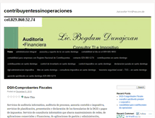 Tablet Screenshot of contribuyentessinoperaciones.wordpress.com