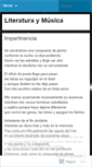 Mobile Screenshot of literaturaymusica.wordpress.com